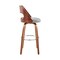 Armen Living Julius 30" Gray Faux Leather and Walnut Wood Bar Stool LCJUBAWAGR30 - alternate 7